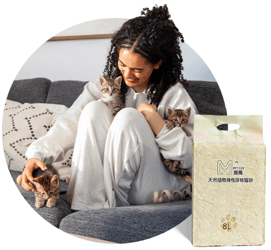 Woman & Kitten